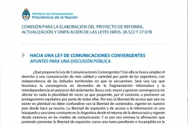 Imágen de Primera declaracin de la Comisin Redactora de la Nueva Ley de Comunicaciones 