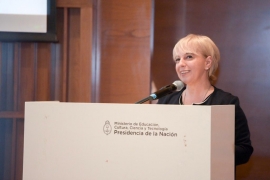 Imágen de Silvana Giudici realiz la apertura de "Internet Day 2019"