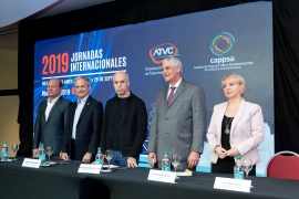 Imágen de Enacom en la apertura del evento de ATVC y CAPPSA