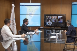 Imágen de Reunin virtual con representantes de universidades nacionales