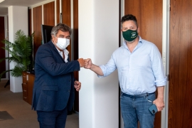 Imágen de Reunin con el intendente de la localidad de Merlo