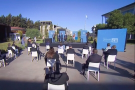 Imágen de ENACOM, en el lanzamiento del Plan de Desarrollo Productivo 4.0