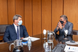 Imágen de Encuentro entre Claudio Ambrosini y Sergio Uac para expandir la conectividad en San Juan