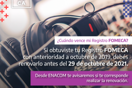 Imágen de Vencimiento del Registro Fomeca