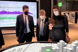 Imágen de MWC2022: visita al stand de Ericsson junto con el ministro del Interior