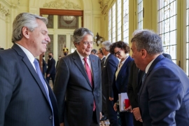 Imágen de Los presidentes Fernndez y Lasso acordaron lanzar un "programa de fraternidad en Amrica Latina y el Caribe" a travs de la CELAC