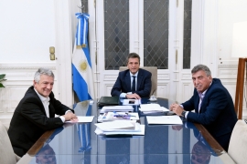 Imágen de Sergio Massa recibi a Claudio Ambrosini para avanzar en la prrroga del financiamiento a la cultura
