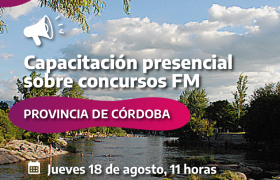 Imágen de CAPACITACIÓN PRESENCIAL SOBRE CONCURSOS FM EN CORDOBA