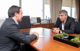 Imágen de Claudio Ambrosini se reunió con el intendente de Florencio Varela