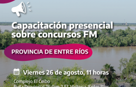 Imágen de CAPACITACIÓN PRESENCIAL SOBRE CONCURSOS FM EN ENTRE RÍOS