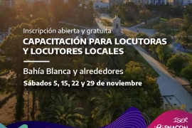 Imágen de Inicia la capacitacin para locutoras y locutores en Baha Blanca y alrededores
