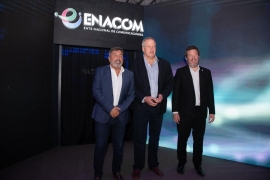 Imágen de ENACOM presente en la Feria IT Joven en Tecnpolis