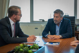 Imágen de Claudio Ambrosini se reuni con representantes de la Embajada de los Estados Unidos en la Argentina.