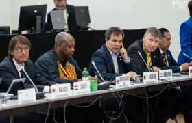 Imágen de ENACOM presente en la Cumbre Mundial sobre Sociedad de la Informacin
