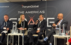 Imágen de ENACOM presente en el Americas Space Forum